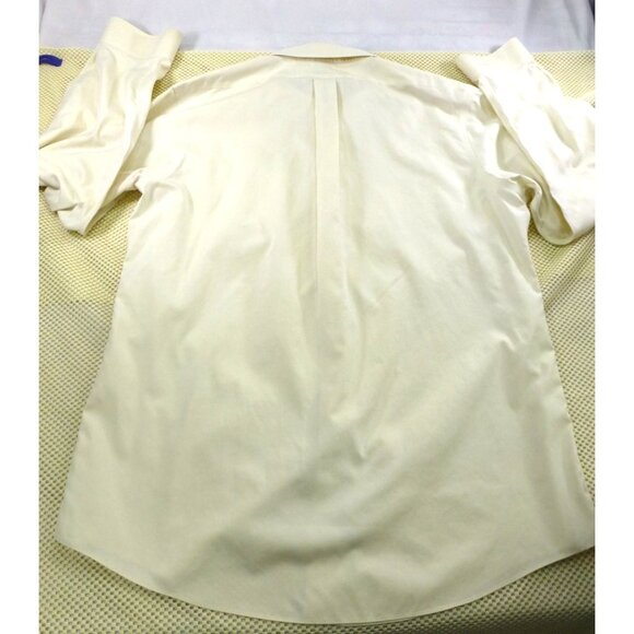 Brooks Brothers Regent Mens Cream Dress Shirt 17-37 Non-Iron Supima Cotton - Picture 3 of 11